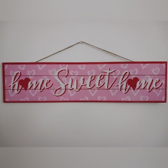3 for 26 - New Valentine's Day Home Decor Wall/Door Sign "Home Sweet Home" - Picture 2 of 3
